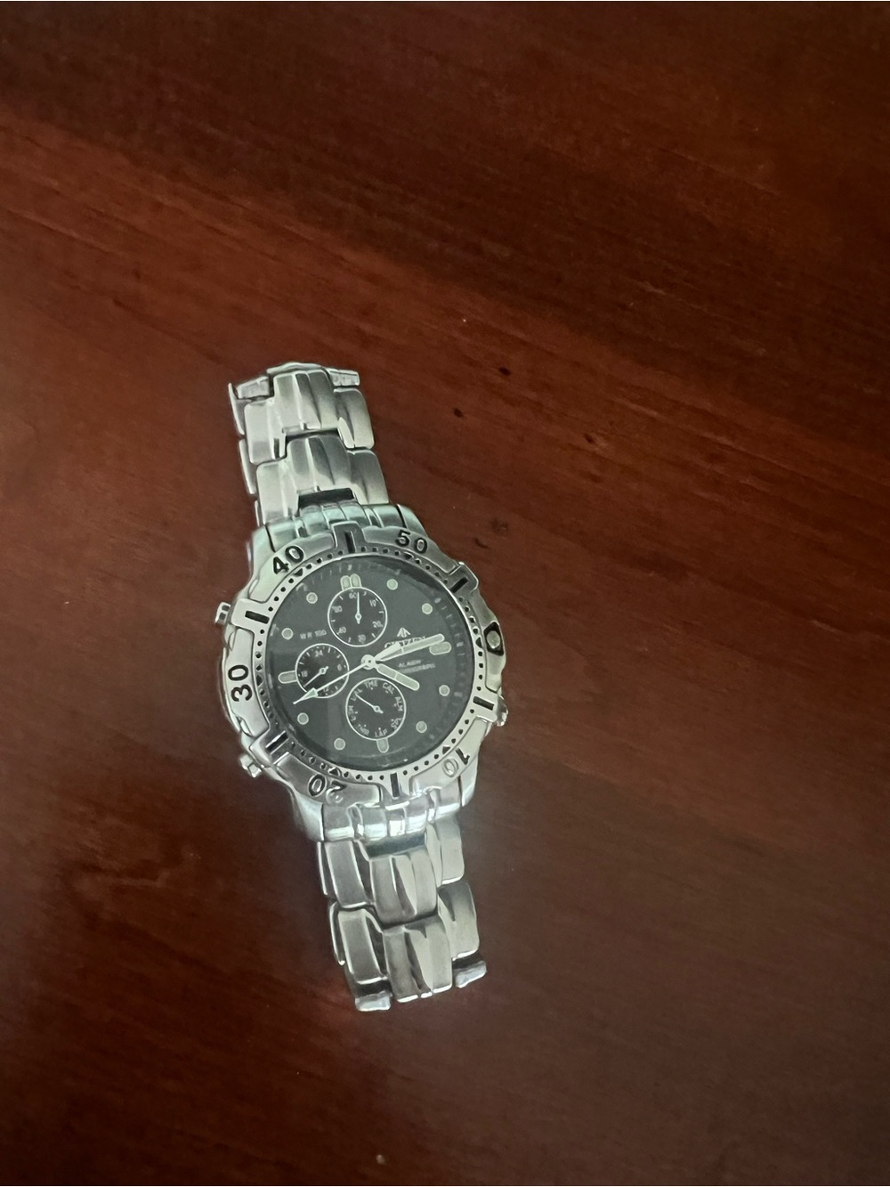 Vintage Citizen Alarm Chronograph Men’s Stainless Steel Watch 0330-H1067